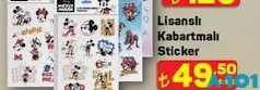 LİSANSLI KABARTMALI STİCKER indirimli fiyat LİSANSLI KABARTMALI STİCKER fiyat ve kampanya bilgisi